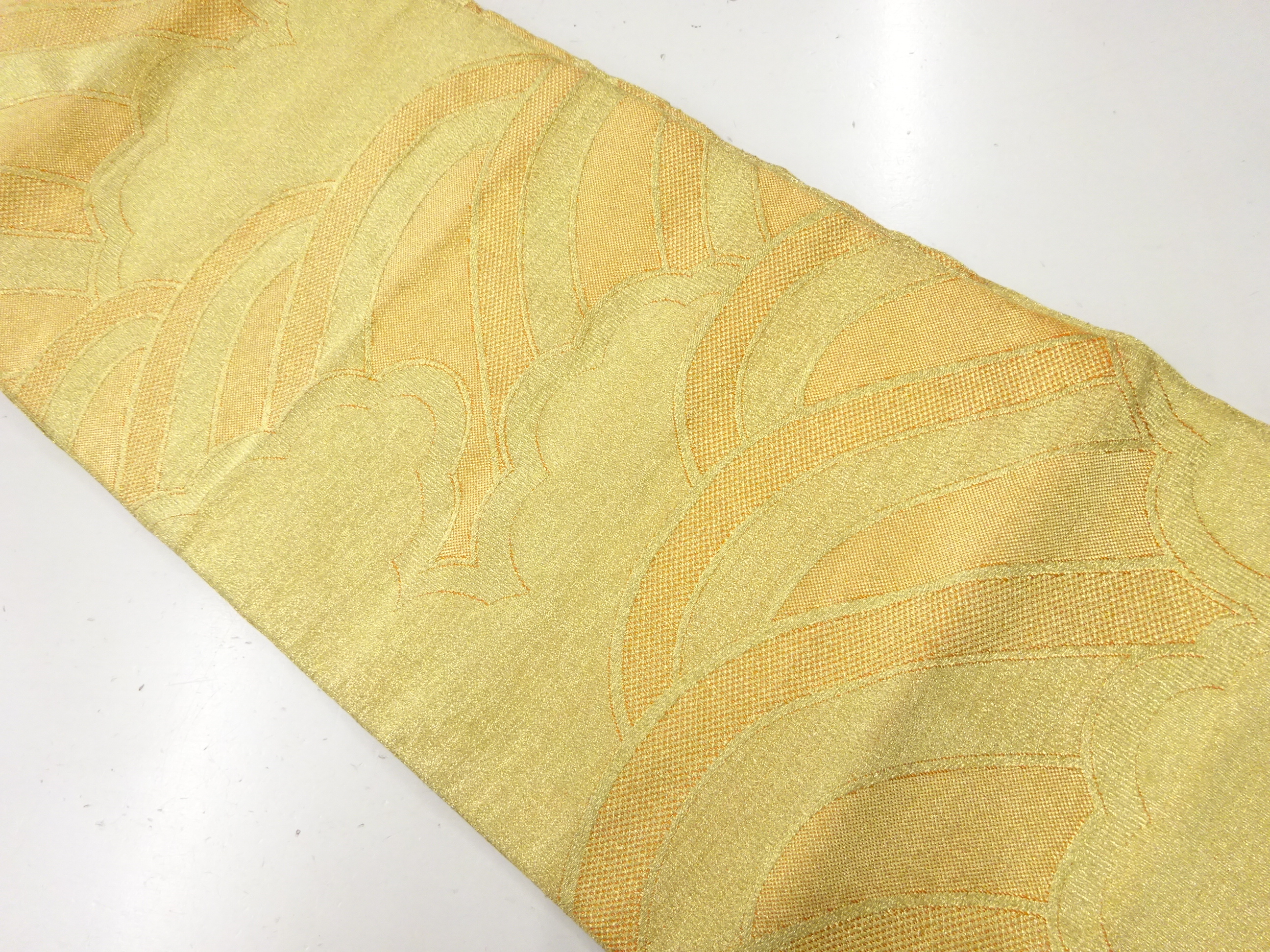 JAPANESE KIMONO / VINTAGE NAGOYA OBI / WOVEN CLOUD & WAVE